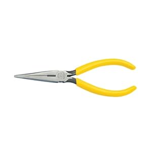 Klein Tools D203-7 Needle Nose Pliers, Long Nose Side Cutters, Heavy Duty Alligator Pliers, 7-Inch