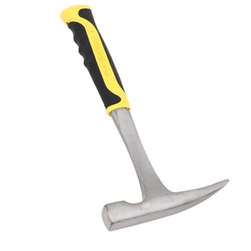 Changor Marteau d'exploration Géologique, Pointe Polie Marteau de Prospection Outil d'exploration Minérale de Géologie en Plein Air(pointe pointue)