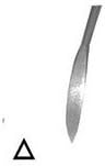 C.S. Osborne and Co. No. 502-1/2 4 - Curved 3 Sq. Pt. - Light - Size 4" (MPN #15270)