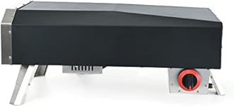 Outdoor Gas Pizza Oven Stainless Steel Portable Pizza Ovens with 12 Inch Pizza Stone Backyard Pizza Maker with Automatic Rotation System Ideal for Outdoor Kitchen and Party