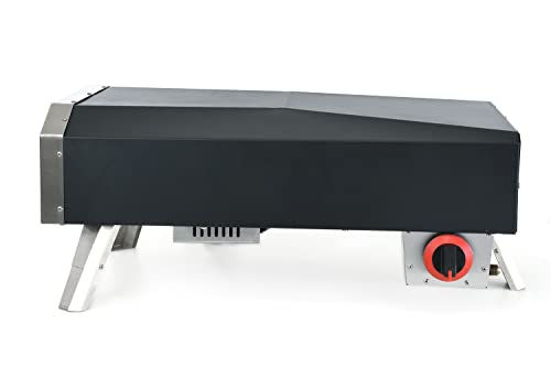 Outdoor Gas Pizza Oven Stainless Steel Portable Pizza Ovens with 12 Inch Pizza Stone Backyard Pizza Maker with Automatic Rotation System Ideal for Outdoor Kitchen and Party