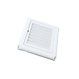 Excellent design : cette grille d'aération carrée en plastique utilise le design parfait de persiennes à 45°, ce qui rend la circulation de l'air plus fluide et la convection plus douce.