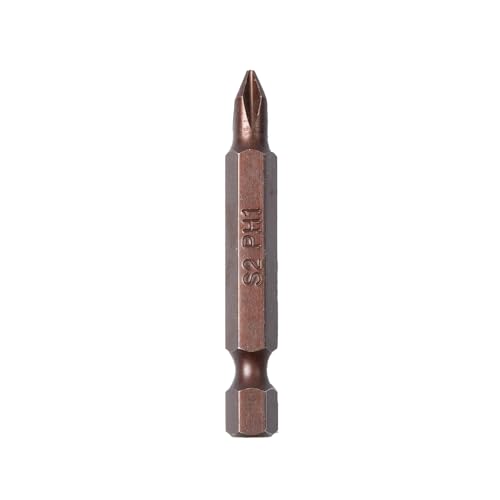Image of Taparia Make, 50mm Single Side Bits of 1 /4 inch Hex Shank, S2 Grade, Of Tip Size ph1 (2 Pc) and ph2 (2 Pc) Suitable for DIY, Home, Professional & industrial applications