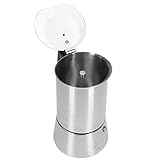 Fafeicy Kaffeemaschine, Moka Pot Edelstahlkaffeekanne, Moka -Potstahl für den Haushalt