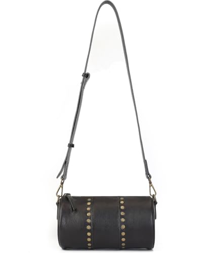 Genuine Leather Crossbody Bags for Women Cross Body Purse Boho Studded Shoulder Bag Small Handbags Phone Wallet Purses