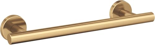 Image of Amerock Arrondi 9 inch Champagne Bronze Towel Bar | Decorative bathroom hardware in durable Stainless Steel construction; mounting hardware included for easy installation