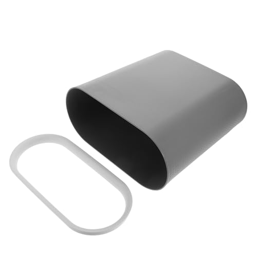 Bote de basura rectangular gris para baño y cocina