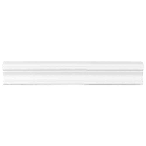 Mto0610 Modern 2X12 Chair Rail Molding White Glossy Ceramic Tile (Sample Swatch) #TOP28