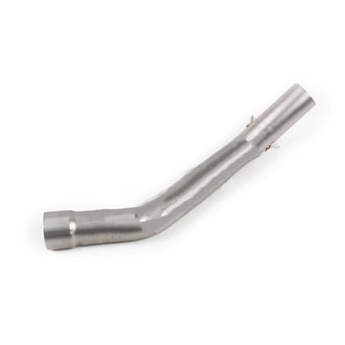IITA Motorcycle Exhaust Pipe For ZX10R Motorcycle Exhaust Muffler Middle Link Pipe Modified System Elbow Motorbike Stainless Steel Exhaust Muffler(08-17 Silver)