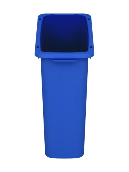 Sturdy Essentials Waste Wise 16 Gallon Blue Recycling HDPE Trash Can Compatible with All Waste Wise Lids and Signs - (16 Gallon, 8 Pack)