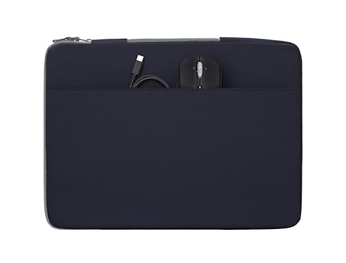Funda para portátil 13-14 pulgadas para oficina y cafeterías con asa y espacio de accesorios