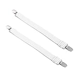 KIKAPA 2Er-Pack Bettlakenhalter, Verstellbare, rutschfeste Bettlaken-Befestigungsklammer...