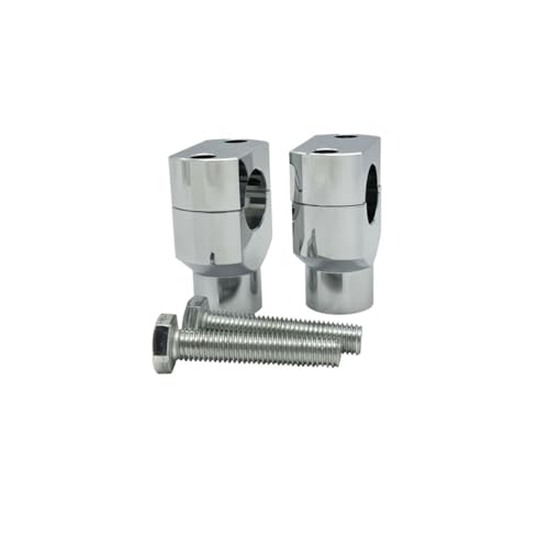 Adaptateur rehausseur guidon moto 22 mm robuste pour fixation Touring et Softail - 2