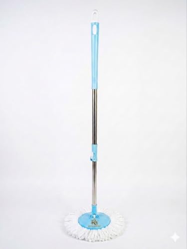 Image of 360 Rotating Spin Mop Set with Microfiber Refills & Stainless Steel Handle || Magic Pocha || Home & Floor Mopping Cleaning ||