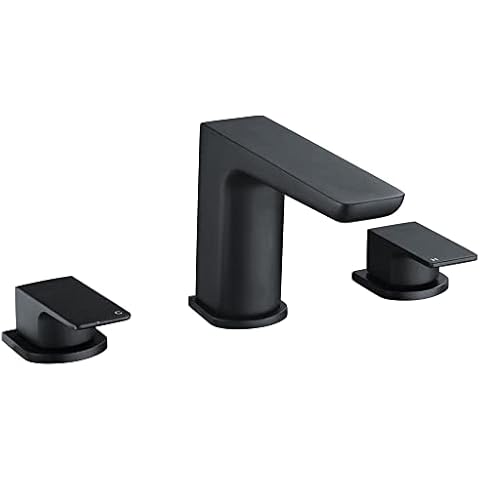 Dara Matt Black Deck Mounted Bath Filler Tap Cover