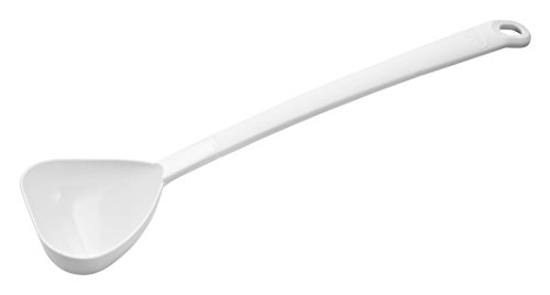 Dr. Oetker Soßenlöffel 30 cm Pure White, Küchenhelfer mit elegantem Design aus Nylon, Löffel für beschichtete Töpfe und Pfannen - hitzebeständig & spülmaschinengeeignet (Farbe: weiß) Menge: 1 Stück