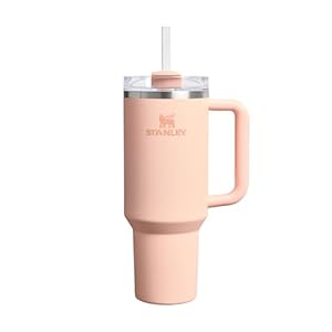 STANLEY 1913 Quencher H2.0 Flowstate Trinkflasche Mit Strohhalm 1.2L - Thermobecher Kühlt 11 Stunden - 48 Stunden Eisgekühlt - Thermosflasche BPA Frei - Edelstahl Trinkbecher - Orange Cream