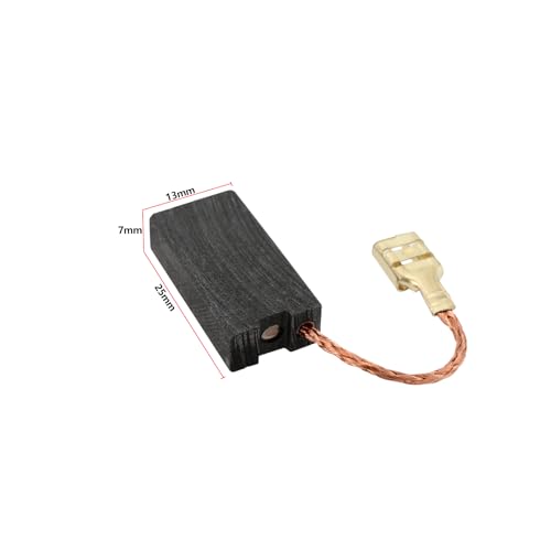 Create idea 2 Paar Kohlebürsten Ersatzteil 999-059 Kompatibel mit HITACHI G23ST G18ST G18SW2 G23SW2 Winkelschleifern Reparaturzubehör (25 X 13 X 7 Mm)