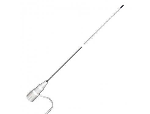 Antena VHF para Motoras Tipo Látigo 1m 3 db 50 Ohm Cable 5m Acero Inoxidable Modelo 00355