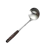 Utensilios de cocina, wok, espátula, plancha y cucharón, juego herramientas for equipos acero inoxidable, accesorios esenciales(Soup spoon 1pc)