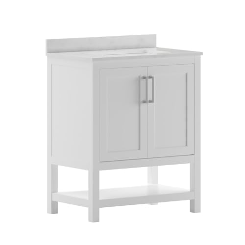 Flash Furniture Vega 30 Inch Bathroom Vanity with Sink Combo,