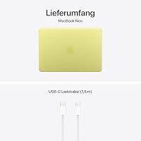 Apple 13" MacBook Neo Laptop mit A18 Pro Chip: Liquid Retina Display, 8 GB gemeinsamem Arbeitsspeicher, 512 GB SSD Speicher, Touch ID Zitrus; mit Apple 20W USB‑C Power Adapter – Ansicht 6