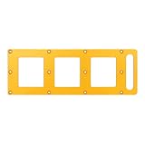 Plantilla portátil de aluminio para caja eléctrica, interruptores, plantilla de perforación para un posicionamiento preciso y mediciones para un posicionamiento eficiente