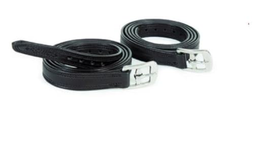 Shires Easy Care Non Stretch Stirrup Leathers - 61" Black
