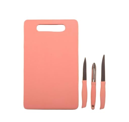 Multipurpose Plastic Chopping Board with 3 Knives ? Strong and Lightweight Cutting Board for Kitchen ? Sharp Stainless Ste... - Review, Price and Buying Guide