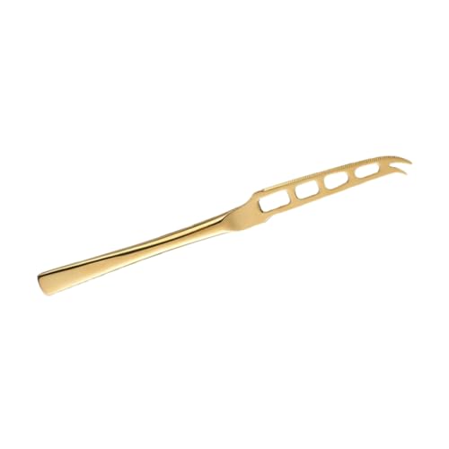 BESPORTBLE Cuchillo Cortador de Queso y Mantequilla de Acero Inoxidable Resistente al Óxido Diseño Ergonómico para Cortar Cremas Quesos y Pasteles Herramienta Portátil y Reuniones Sociales