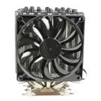 Gelid Il sistema di raffreddamento della CPU Black Edition con 7 tubi conduttivi termici multipli pluripremiati Slim 12 PWM e silenziosi 12 PWM con pasta termica GC-Extreme