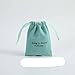Aimanter Logo personnalisé Velours épais avec Ruban Mini Sac Pochettes à Bijoux personnalisé Petit Emballage Cordon Anneau Boucles d'oreilles Sacs-Cadeaux-Vert 100pcs,8x10cm