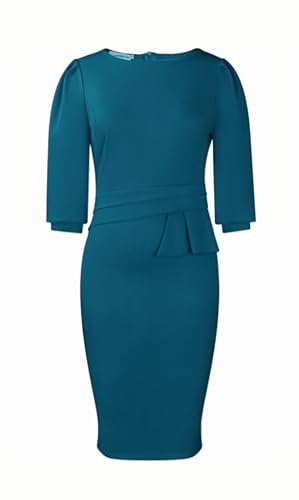 Image of ZVO Midi Dress for Women Pencil Dress Fashion Work Dress Elegant Church Dress High Waist Outfits