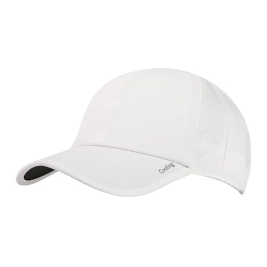 TOP-EX L/XL/XXL Moisture Wicking Mens Baseball Cap Breathable Golf Hats for Women UV Protection Sun Summer Caps Running Sport Hat with Sunglass Lock Lightweight Packable 96550_White Medium