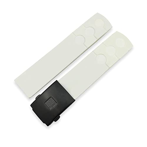 Bracelet montre sport 20mm bleu en silicone pour le racing quotidien