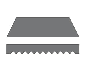 Home Trends Markisentuch mit Volant 4 x 3 m Grau