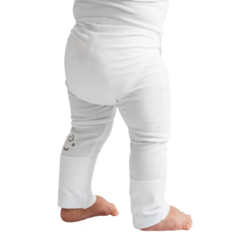 Eczema Baby Leggings Helps Reduce Itching Moisturises Dry & Irritated Skin Eczema Clothing for Babies (0-3 Months) White