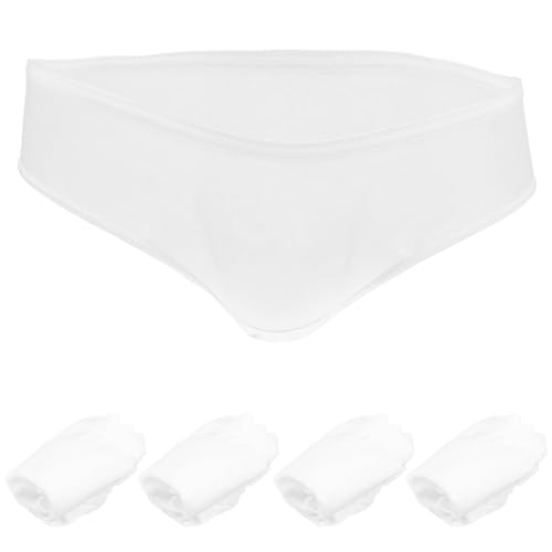 ibasenice 5 Piezas Bragas Desechables para Hombre de Tejido de Punto Transpirable Elásticas y Cómodas Paquete de Unidades para Viajes Sauna y Masajes Talla