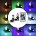 YIJINSHENG 2PCS 27SMD 12V multi-color RGB 5050 HB4 9006 LED Replacement fog lights reversing lights with Headlight Bulb remote Control (9006(HB4))