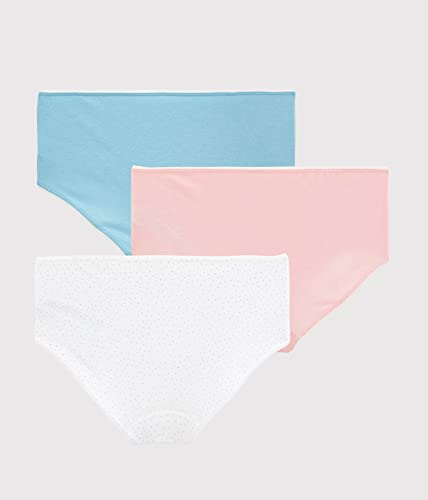 Petit Bateau Girls' Silver Spotty Organic Cotton and Elastane Hipsters - 3-Pack STYLE 59516-17 SIZES 2-182