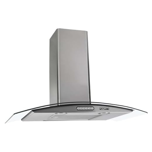 Coifa de Parede Vidro Curvo Inox, 75cm 220V, Fogatti
