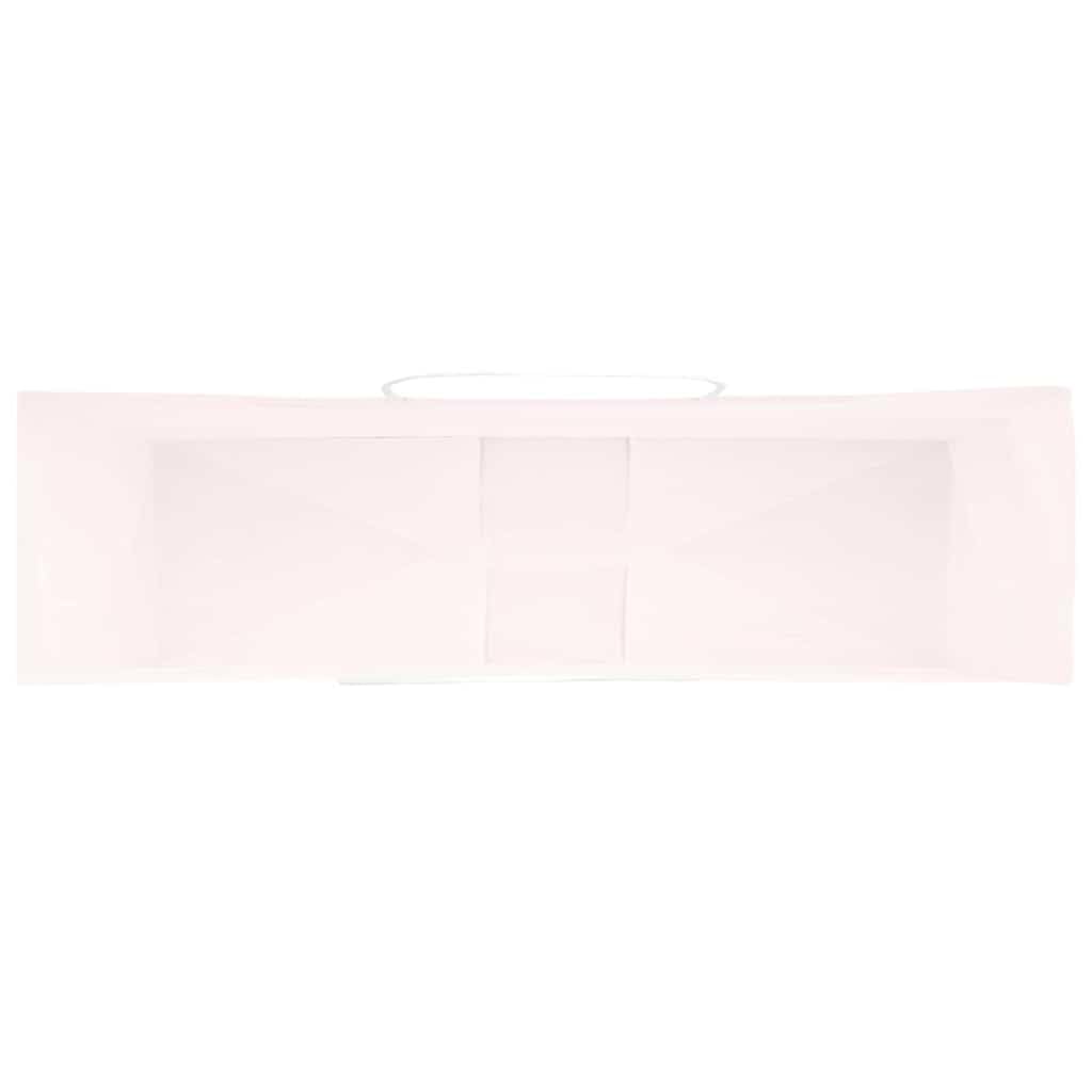Torby papierowe 250 sztuk z różowymi uchwytami 54x15x49 cm