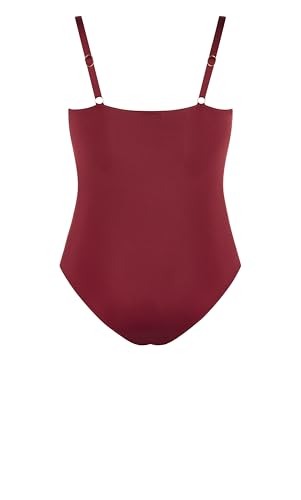 City Chic Women's Plus Size 1 Piece Swimsuit - Seville Underwire4