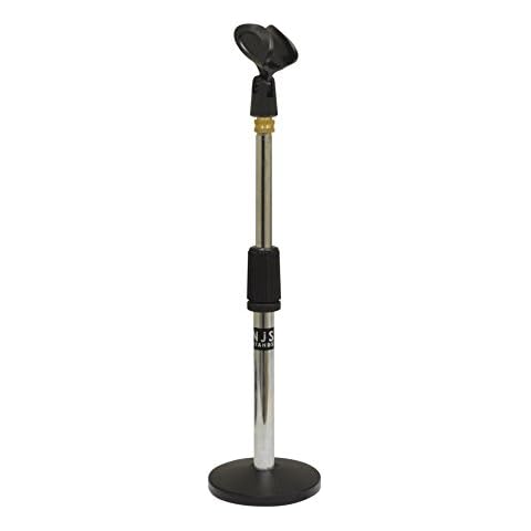 NJS Adjustable Microphone Stand with Heavy Base Cover