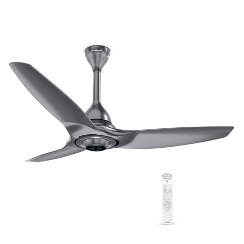 Goldmedal Hush Flo BLDC 1240 Mm 5 Star Rated Super Decorative Ceiling Fan | Anti Dust | Smooth & Silent Operation | With Remote Control | 100% Copper Motor | 3 Years Warranty (Daytone Grey) For Rs. 6499