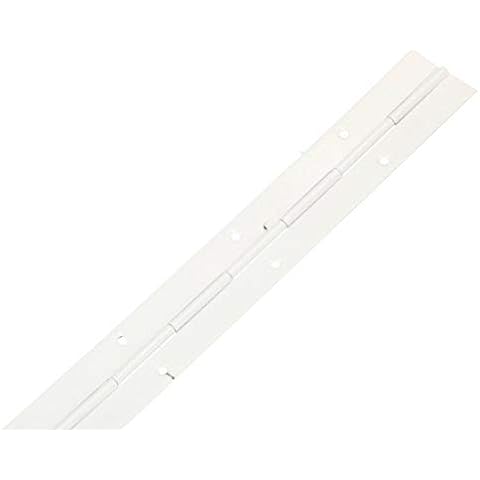 KOTARBAU® Bar Hinge Piano Tape 400/31 mm White Separable / Cuttable Hinge Can Be Shortened Stable Weld-On Tape Hinge Furniture Hinge Cover