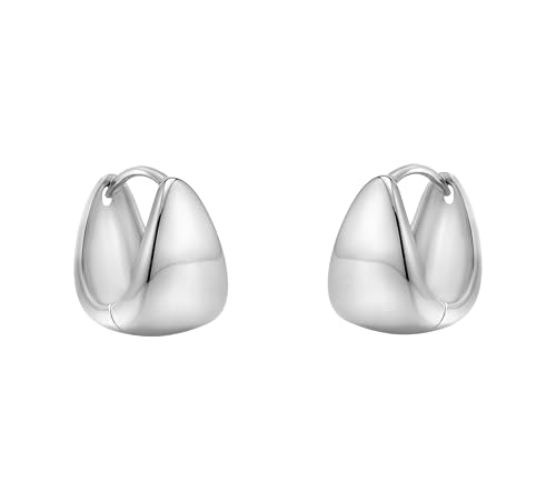 SOFIA MILANI - Boucles d'Oreilles pour Femme en Argent 925 - Créole en Forme de Goutte - E3078