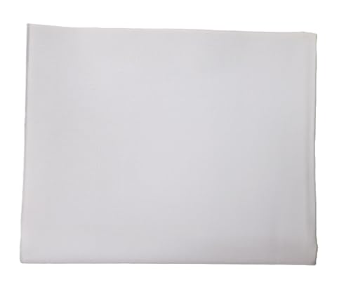 Image of Pure Cotton Poplin Unstitched Fabric 2.2 Meters x 32 Inches Solid Colour Cloth Material for Women's Saree Skirts, Petticoats, Pyjamas, Patiyala Pants, Salwar Etc. (White)