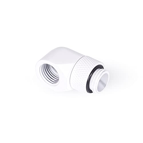 Alphacool 17485 Eiszapfen L-Verbinder drehbar G1/4 AG auf G1/4 IG - White Anchluss Wasserkühlung