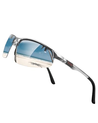 Jexmigo Gafas De Sol Para Hombre, 22 G, Polarizadas Ultraligeras, Al-Mg, Fotocromáticas, Antirreflejos, Para Conductor, Protección Uv400, Gafas De Sol Deportivas Para Golf, Ciclismo, Correr, Pesca Jexmigo Gafas De Sol Para Hombre, 22 G, Polarizadas Ultraligeras, Al-Mg, Fotocromáticas, Antirreflejos, Para Conductor, Protección Uv400, Gafas De Sol Deportivas Para Golf, Ciclismo, Correr, Pesca
